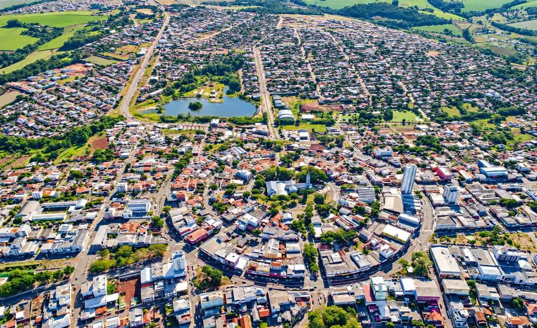Vista aérea panorâmica de Ivaiporã, Paraná